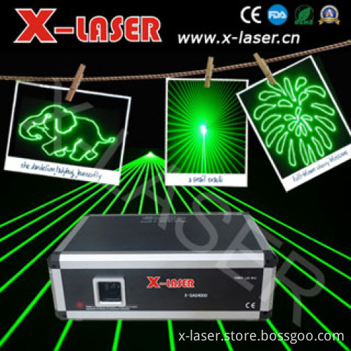 2W Outdoor Green Animation Laser Light